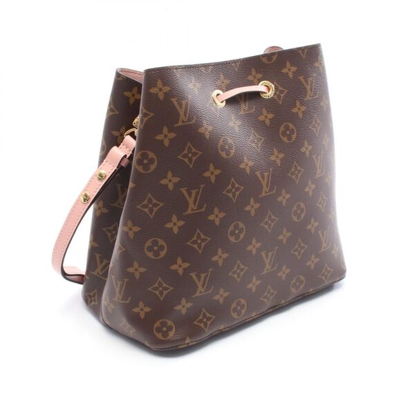 Louis Vuitton Shoulder Bag Neonoe M44022 Rose Poudre Pvc Coated Canvas Leather - Picture 2 of 7